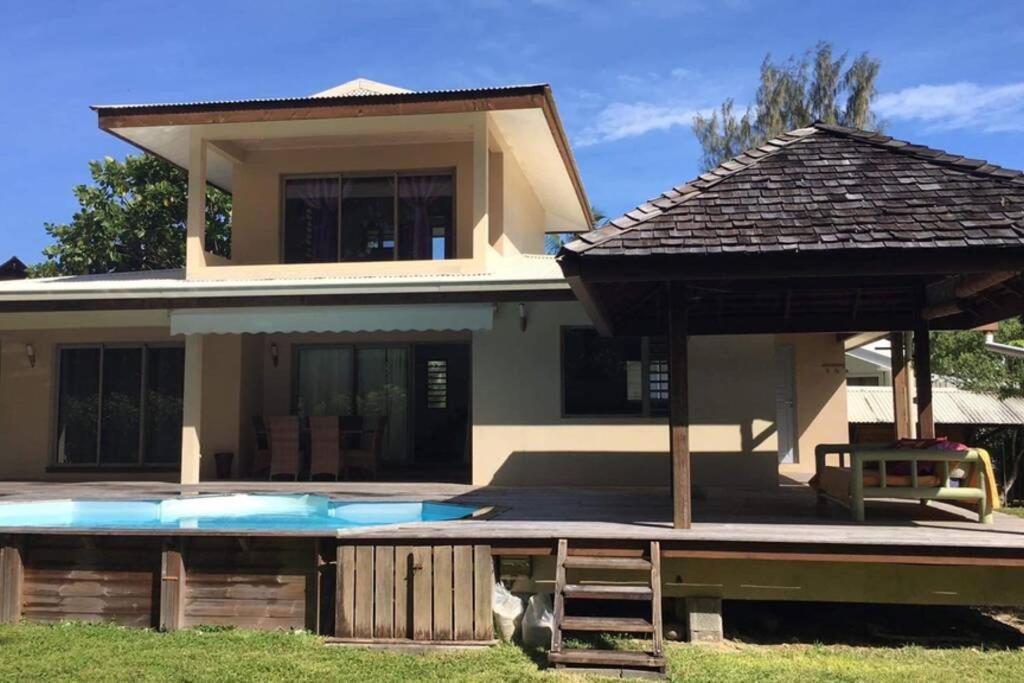 Moorea Temae Villa Walking Dist Beach And Golf Екстер'єр фото